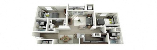 Two Bedroom Two Bathroom 1034